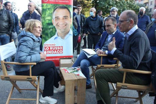 Letta a Torino per Lo Russo: "Sono fiducioso, Stefano è il sindaco del futuro" (FOTO e VIDEO) Letta a Torino per Lo Russo: "Sono fiducioso, Stefano è il sindaco del futuro" (FOTO e VIDEO)