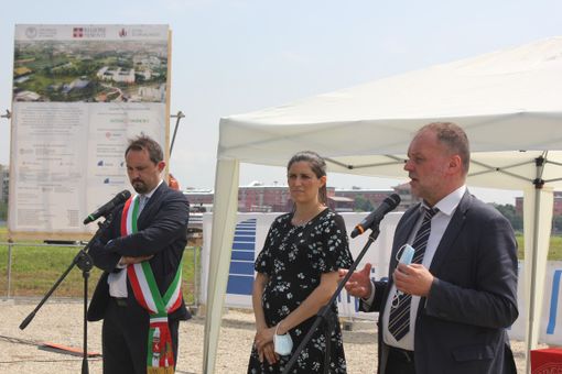 Il sindaco Montà, la sindaca Appendino e il rettore Geuna Il sindaco Montà, la sindaca Appendino e il rettore Geuna