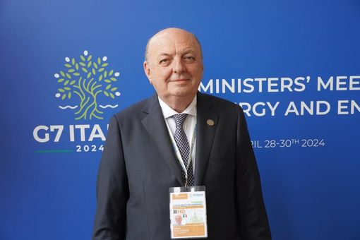 Il ministro per l'Ambiente Gilberto Pichetto al G7 in corso a Venaria