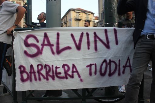 contestazione a salvini contestazione a salvini