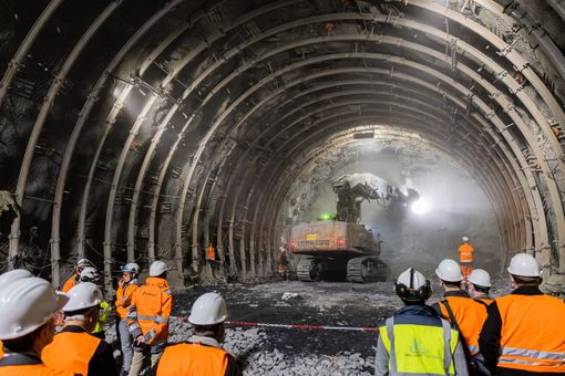 I lavori di scavo nel tunnel di base della Torino-Lione I lavori di scavo nel tunnel di base della Torino-Lione
