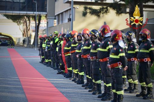 i vigili del fuoco celebrano Santa Barbara