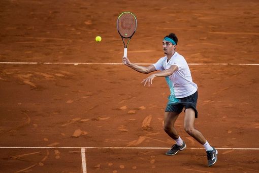 Il torinese Lorenzo Sonego torna ad allenarsi al Circolo della stampa