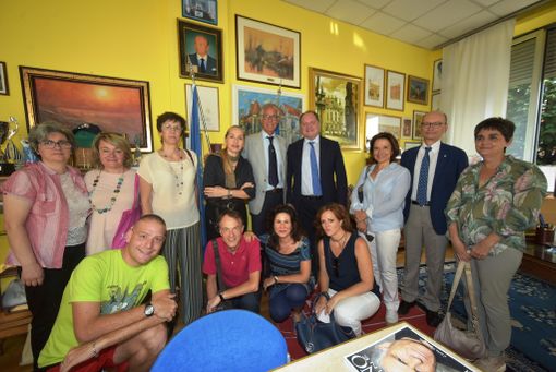 Visita delle massime autorità accademiche del Politecnico agli impianti sportivi universitari