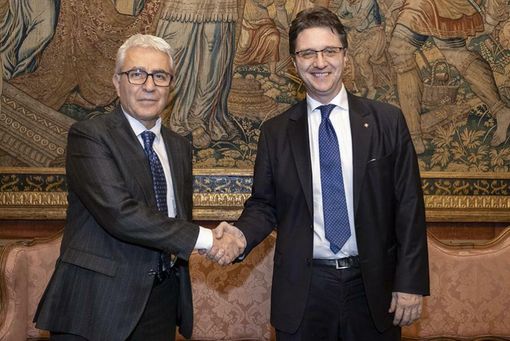 Il nuovo questore di Torino Gambino e il presidente Nicco