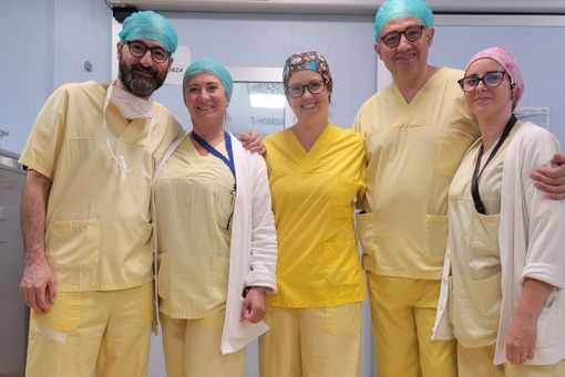 Infermieri e anestesisti dell'ospedale Santa Croce di Moncalieri