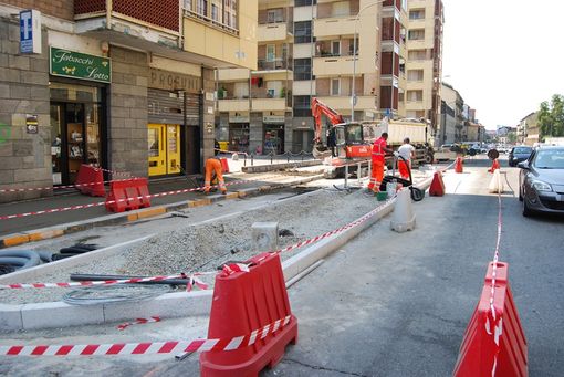 Aurora, nuove banchine Gtt rialzate in Corso Vercelli