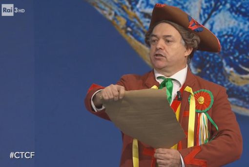 Davide Gozzi, durante la sua comparsa alla trasmissione televisiva ‘Che tempo che fa’