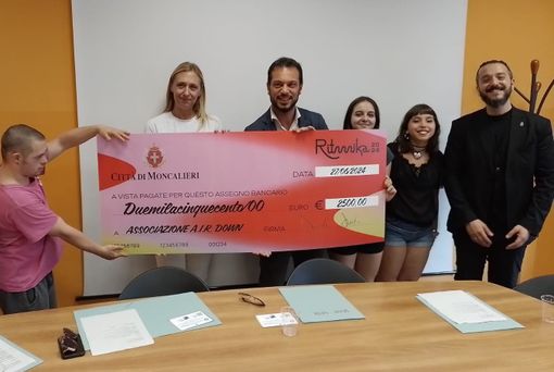 Ritmika, musica ma anche solidarietà: devoluti 2500 all'associazione Air Down