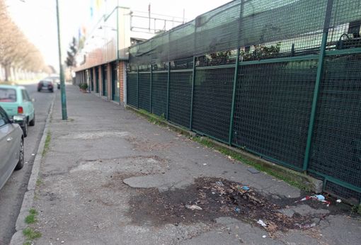 marciapiede dissestato