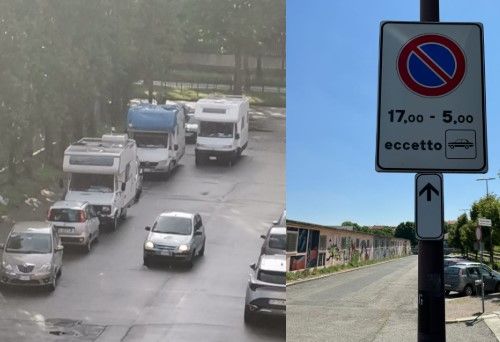 Divieto di sosta per i camper: “Usiamo il modello via Damiano a Mirafiori”