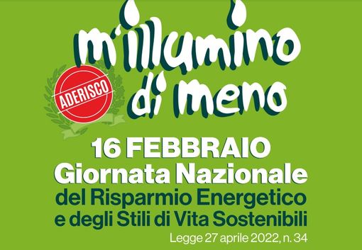 “M’illumino di Meno” locandina