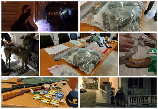 collage di immagini di droga