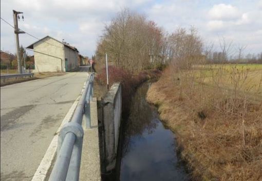 Corso d'acqua vicino alla strada