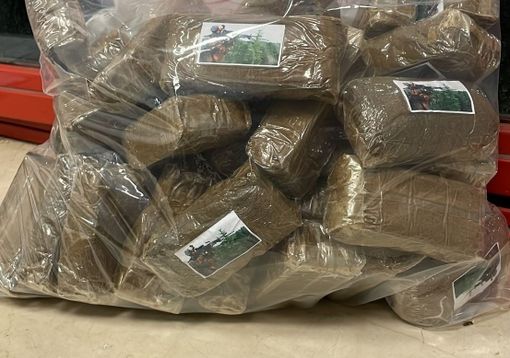 hashish sequestrato dalla polizia