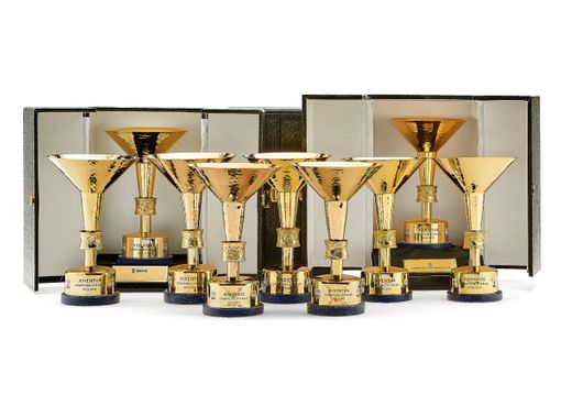 Tra i lotti, anche le coppe per gli scudetti della Juventus