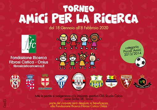 “Amici per la ricerca”, a Torino un torneo per dare un calcio alla fibrosi cistica “Amici per la ricerca”, a Torino un torneo per dare un calcio alla fibrosi cistica