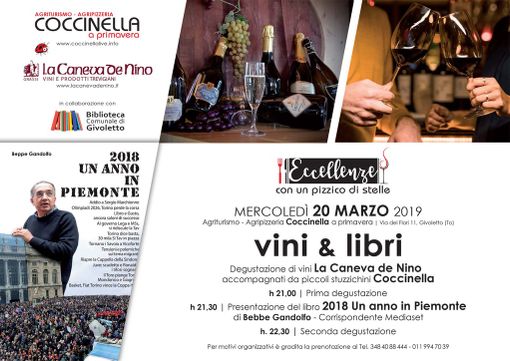 Libri e Vini, Beppe Gandolfo presenta "Un anno in Piemonte" a Givoletto