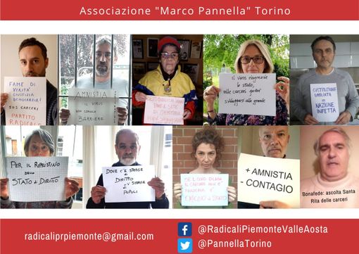 Dall'associazione Marco Pannella di Torino supporto all'azione non violenta di Rita Bernardini Dall'associazione Marco Pannella di Torino supporto all'azione non violenta di Rita Bernardini