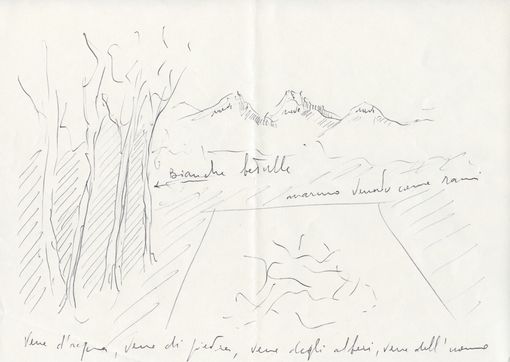 opera di Giuseppe Penone su carta