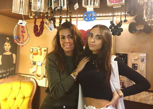 Milena Fiori con la figlia Rebecca