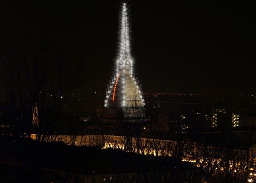 La Mole s'illumina per Natale La Mole s'illumina per Natale