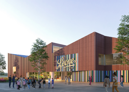 rendering nuova fabbrica Pastiglie Leone rendering nuova fabbrica Pastiglie Leone