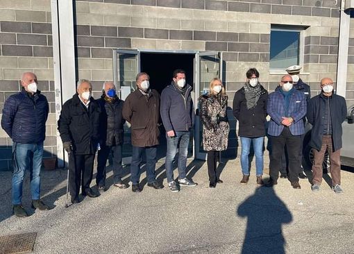 Il sopralluogo al Palazzetto dello Sport di Cavagnolo Il sopralluogo al Palazzetto dello Sport di Cavagnolo