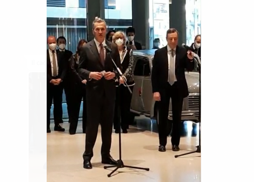 Lavazza e Draghi alla Nuvola