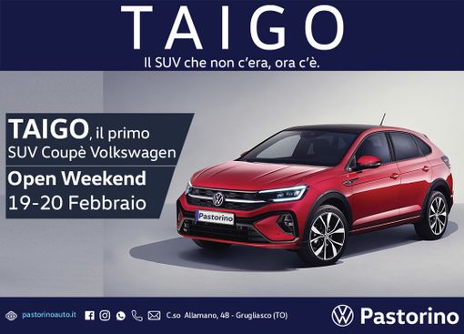 Grugliasco: porte aperte da Pastorino per la Nuova Taigo Volkswagen