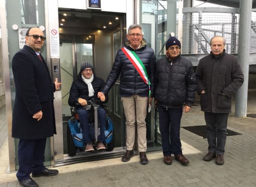 Inaugurati da Rfi e Comune di Chivasso gli ascensori di via Paleologi Inaugurati da Rfi e Comune di Chivasso gli ascensori di via Paleologi