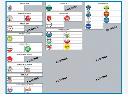 scheda elettorale fac simile scheda elettorale fac simile