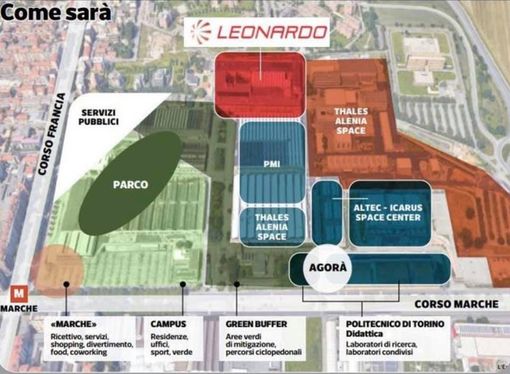 Il Politecnico e la Cittadella dello Spazio di corso Marche