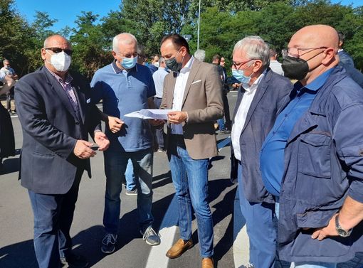 Il sopralluogo del presidente Cirio e del consigliere Gianluca Gavazza