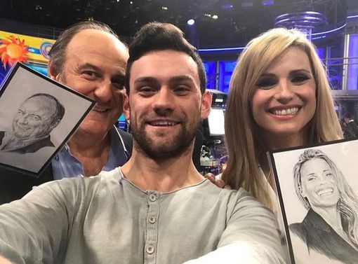 Avalis con Gerry Scotti e Michelle Hunziker