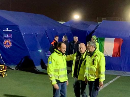 Campo soccorso post terremoto in Turchia Campo soccorso post terremoto in Turchia