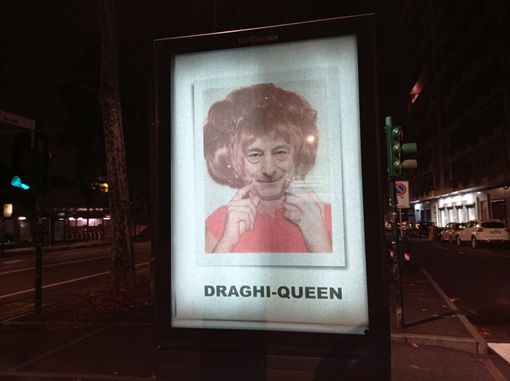 Draghi Queen, nuova installazione artistica