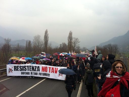 Immagine tratta dalla pagina facebook &quot;No Tav&quot;