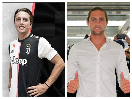 da sx Luca Pellegrini e Adrien Rabiot