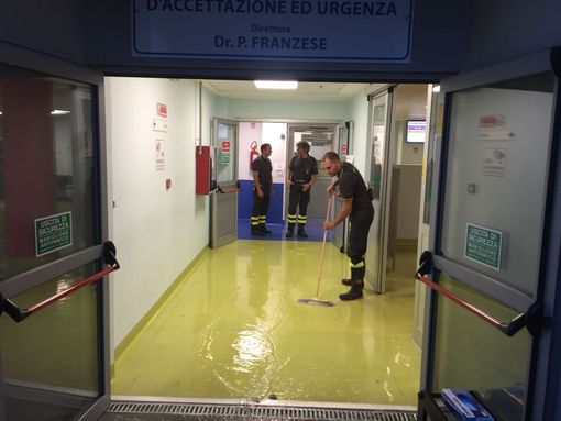 Chivasso, Pronto Soccorso ancora allagato