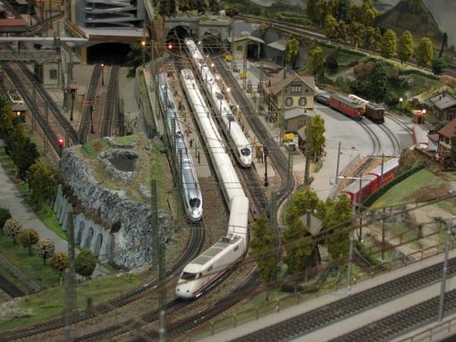 Il plastico dei treni in miniatura del DopoLavoro Ferroviario visibile il 28 e 29 gennaio