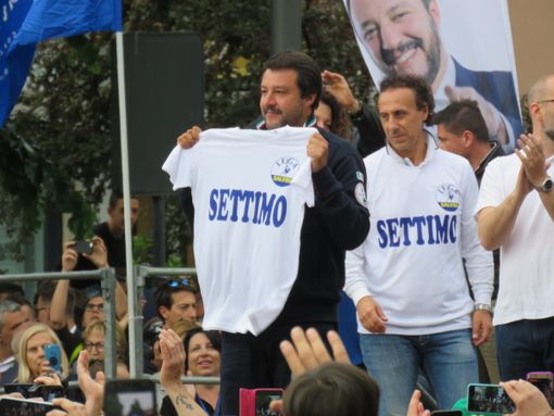 Matteo Salvini a Settimo Torinese