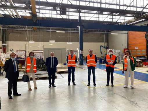 Cirio e Gelmini in visita all'ex stabilimento Lancia di Chivasso Cirio e Gelmini in visita all'ex stabilimento Lancia di Chivasso