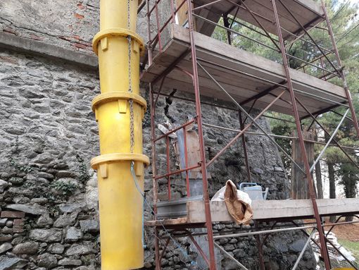 Loculi a rischio cedimento strutturale nel cimitero di Bricherasio [FOTO]