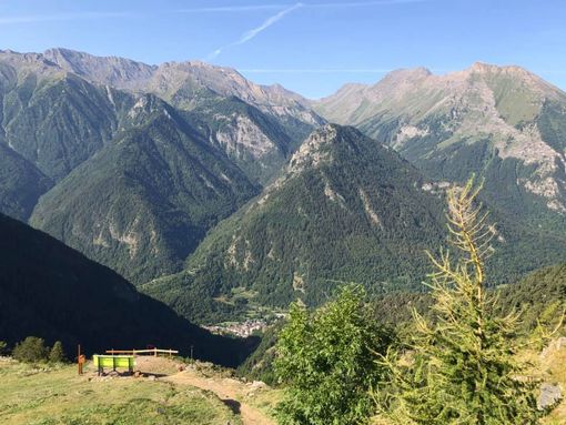 La Big Bench di Fenestrelle e la vista sulla vallata