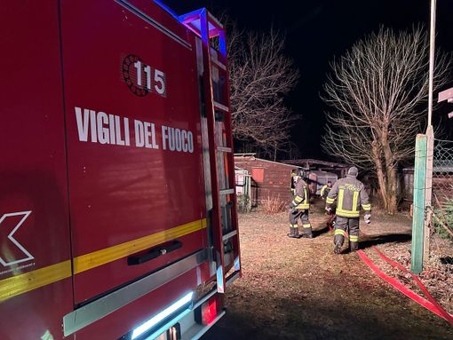 Intervento dei vigili del fuoco