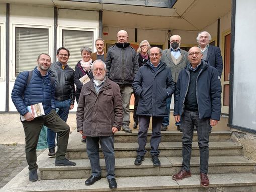 Il nuovo direttivo di Italia Nostra con l'uscente Bonansea e con il presidente dell'assemblea Seglie