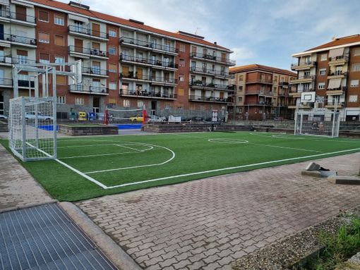 Il campo di calcetto e basket