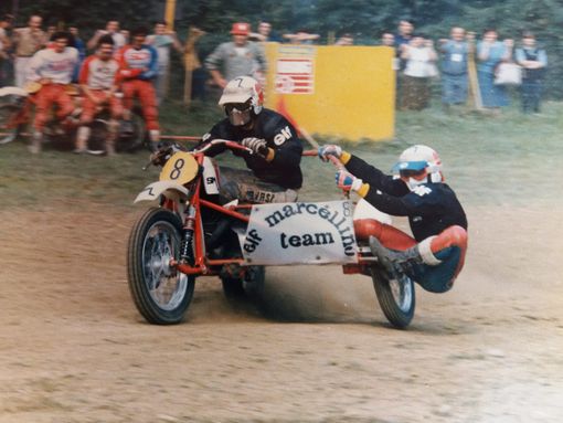 Paire e Bonetto in gara negli anni Ottanta