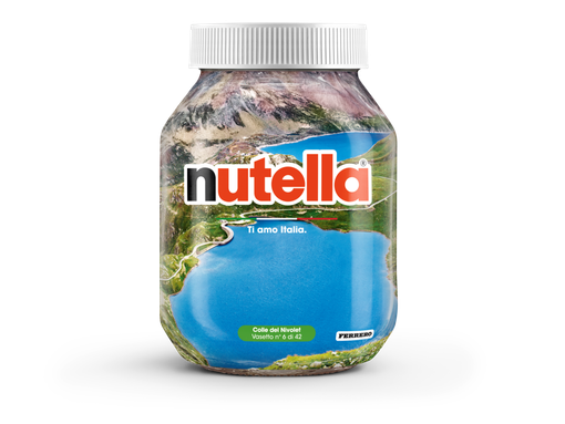 Immagini dei laghi Iren riprodotti sui vasetti Nutella Immagini dei laghi Iren riprodotti sui vasetti Nutella